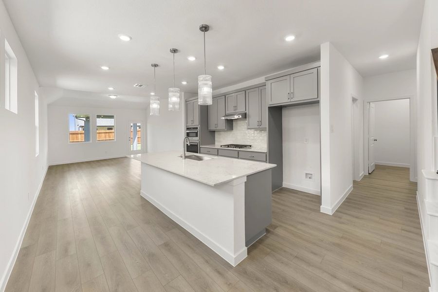 Open Kitchen-Living-Dining Room featuring the Milan Collection