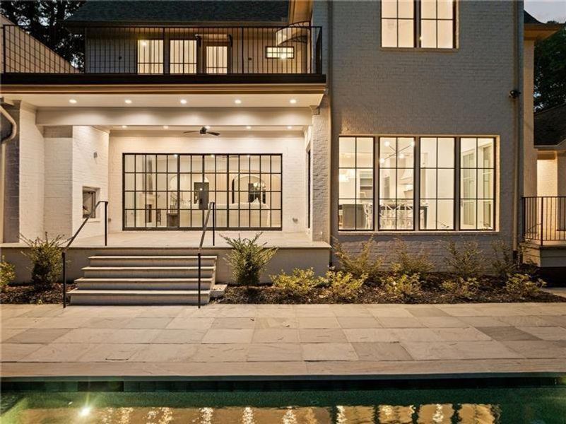 Exterior details and patio area of a home in , Atlanta (Image 33). Exterior details and patio area of a home in , Atlanta (Image 33).