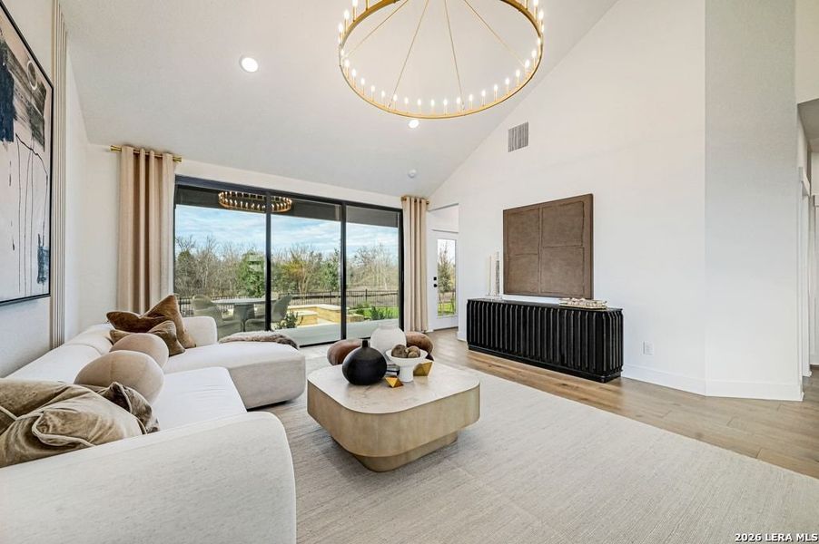 Furnished interior view inside a new home in Nopal Valley, San Antonio (Image 38).