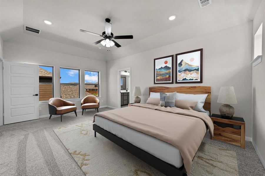 Furnished interior view inside a new home in Mantua Point Gardens, Van Alstyne (Image 15).