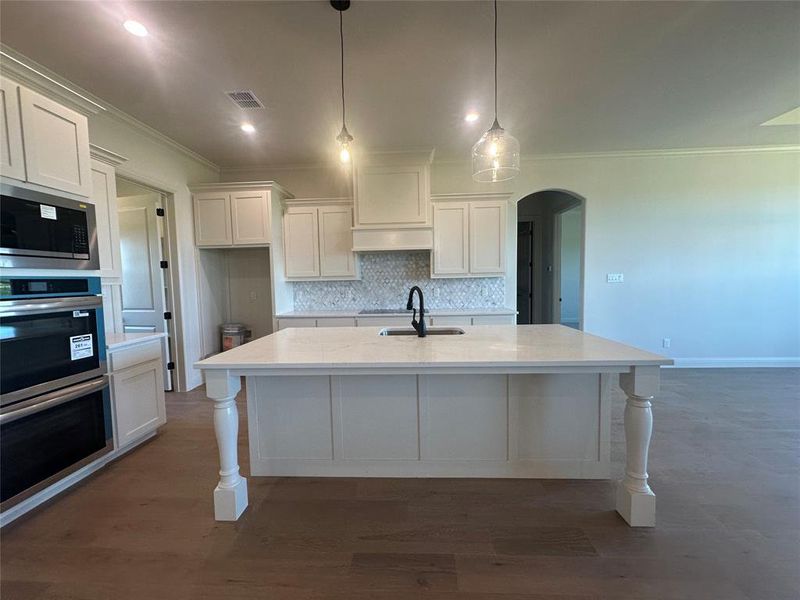 Furnished interior view inside a new home in , Dish (Image 6).