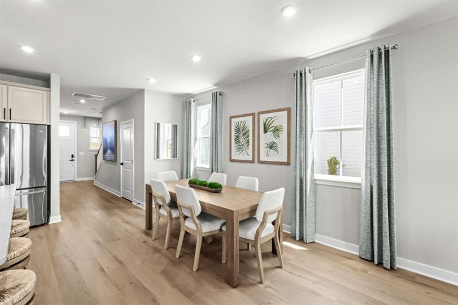 Representative furnished interior of a home built from the Geneva by Ryan Homes in Sea Trail, Sunset Beach (Image 15).