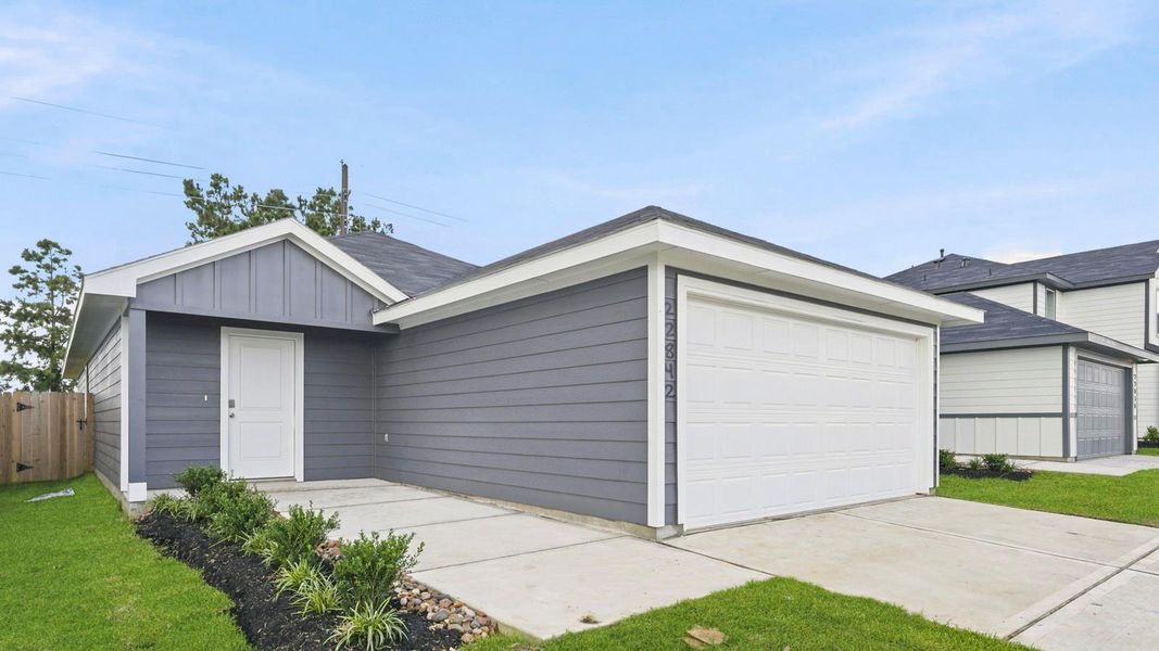 Front exterior of a new home in , China, TX, highlighting curb appeal (Image 16). Front exterior of a new home in , China, TX, highlighting curb appeal (Image 16).