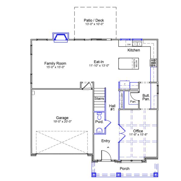 2D floor plan layout of this home in Hanes Lake, Winston-Salem, NC (Image 2). 2D floor plan layout of this home in Hanes Lake, Winston-Salem, NC (Image 2).