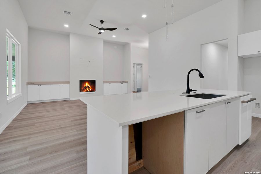 Furnished interior view inside a new home in , Fischer (Image 11).