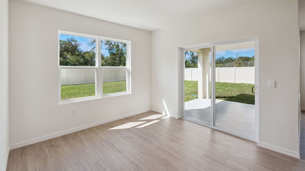 Representative unfurnished interior of a home built from the COVINGTON by D.R. Horton in Ironwood, Daytona Beach (Image 6). Representative unfurnished interior of a home built from the COVINGTON by D.R. Horton in Ironwood, Daytona Beach (Image 6).