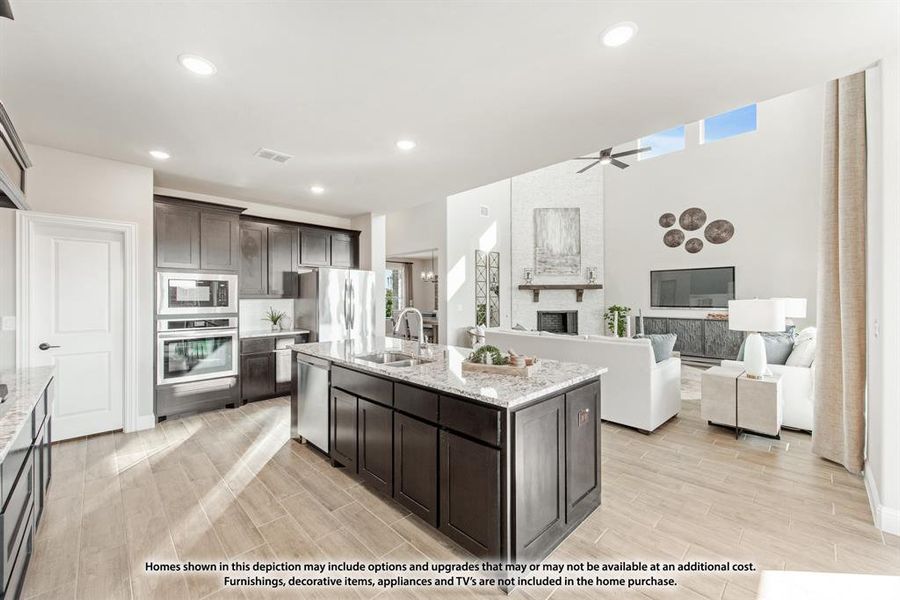 Furnished interior view inside a new home in Liberty, Melissa (Image 4). Furnished interior view inside a new home in Liberty, Melissa (Image 4).