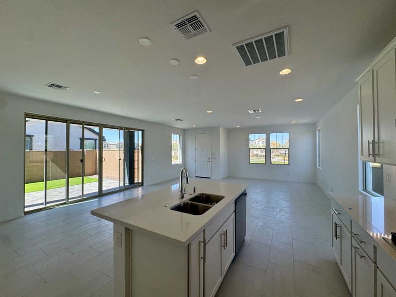 Kitchen and great room