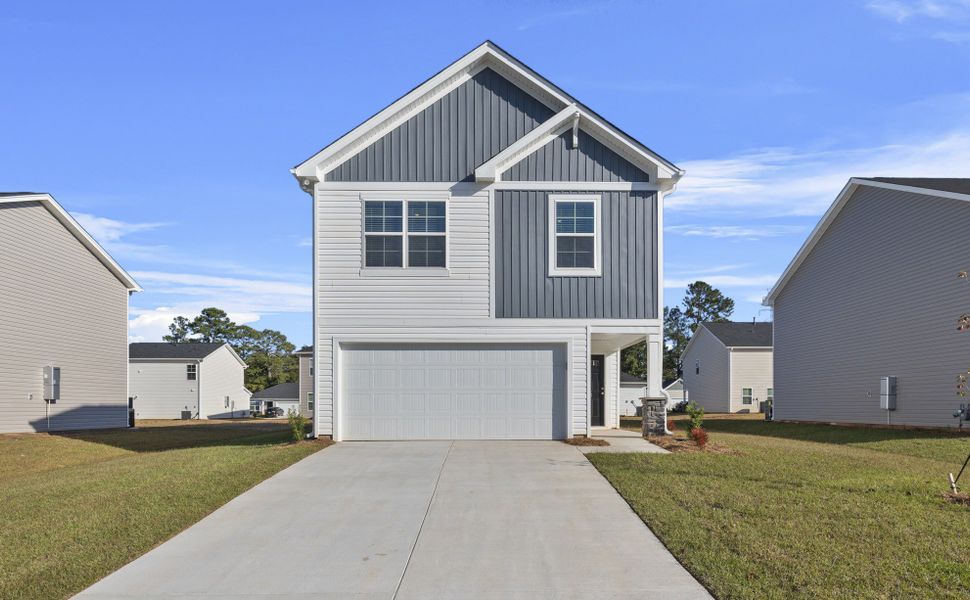 Representative exterior photo of a completed home built from the Birch A by McGuinn Homes in Reserves at Mill Creek, Columbia, SC (Image 25).