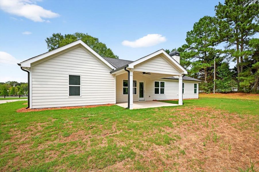 Front exterior of a new home in , Statham, GA, highlighting curb appeal (Image 19).