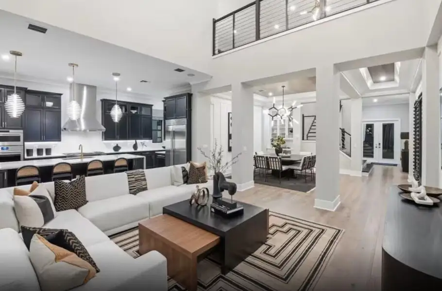 Open living areas