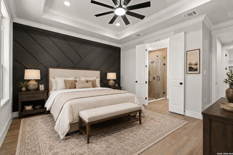 Furnished interior view inside a new home in , Spring Branch (Image 13).