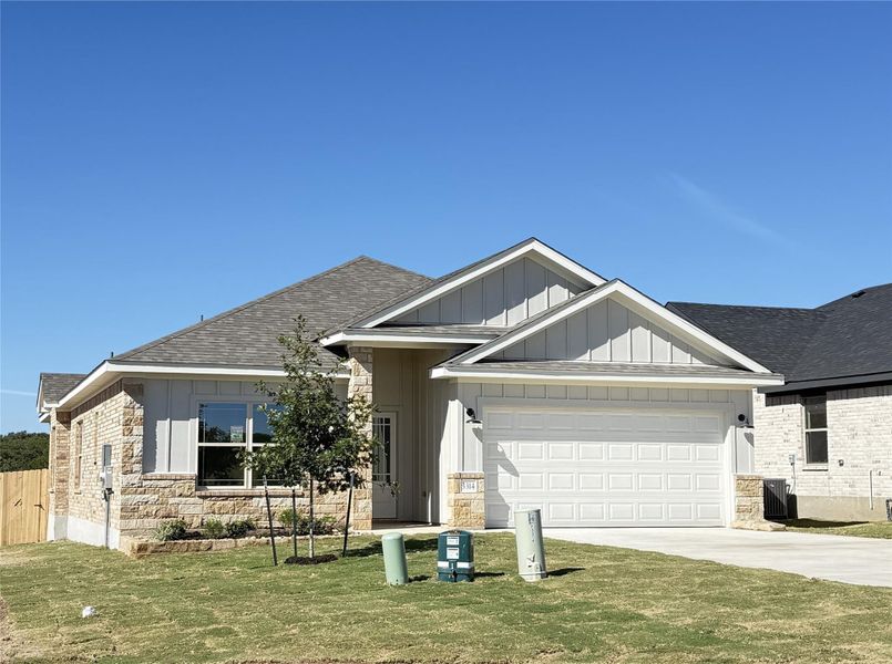 Front exterior of a new home in , Belton, TX, highlighting curb appeal (Image 1). Front exterior of a new home in , Belton, TX, highlighting curb appeal (Image 1).