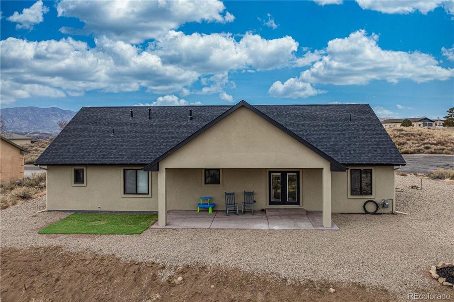 Exterior details and patio area of a home in , Cañon City (Image 28). Exterior details and patio area of a home in , Cañon City (Image 28).