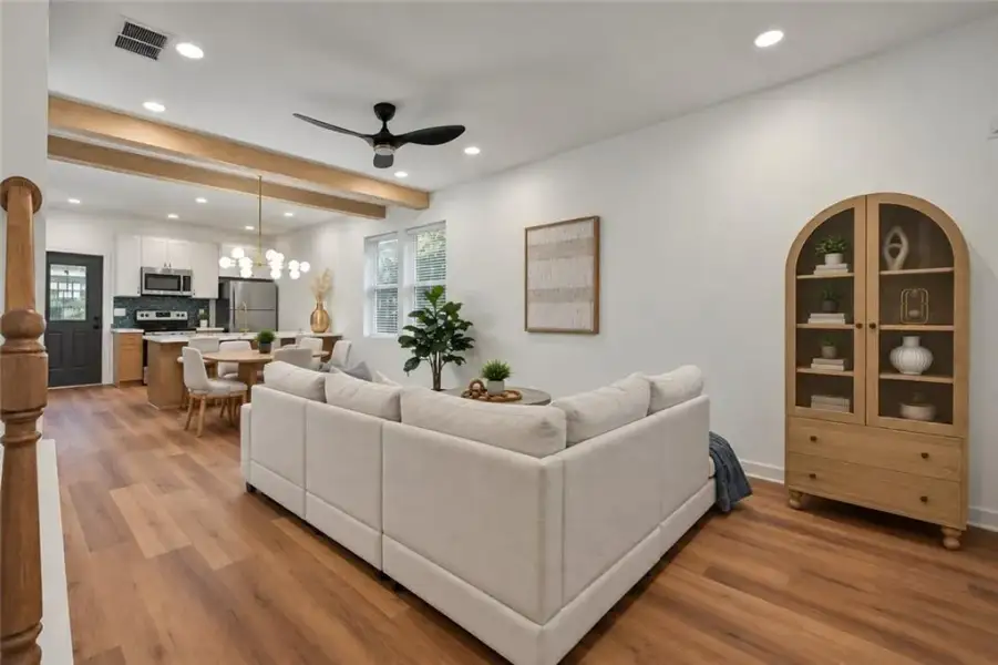 Furnished interior view inside a new home in , Atlanta (Image 8).
