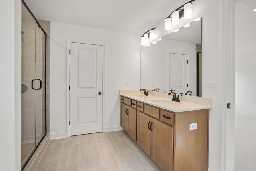 Furnished interior view inside a new home in Forest Creek, Waxhaw (Image 56).