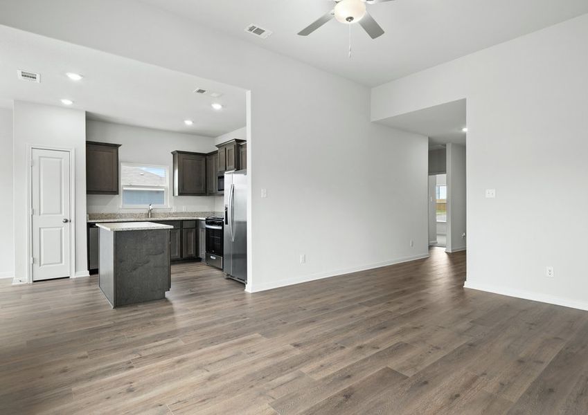 The Blanco has open living spaces.