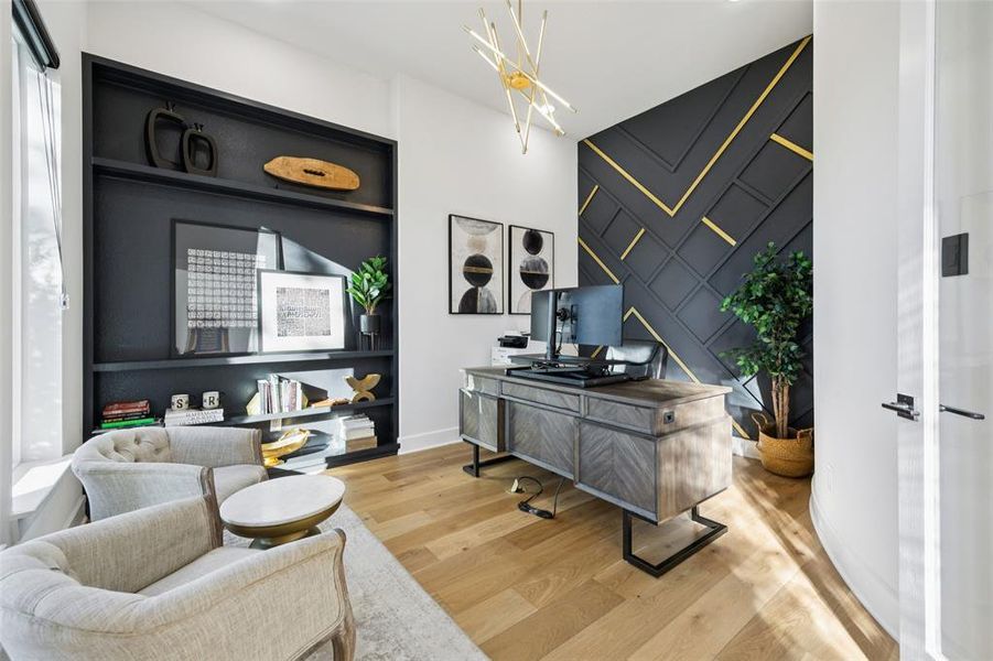 Furnished interior view inside a new home in , Flower Mound (Image 8).
