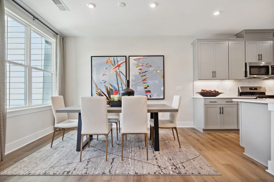 Representative furnished interior of a home built from the Allison by Tri Pointe Homes in Seven Oaks, Belmont (Image 7).