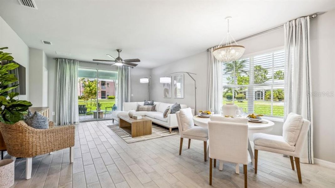 Furnished interior view inside a new home in Heritage Lake Park, Punta Gorda (Image 7).