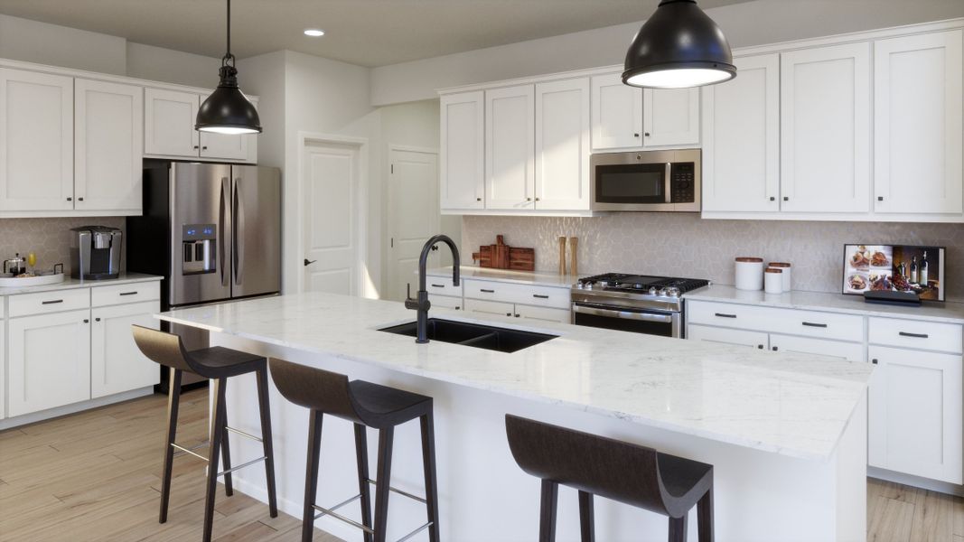 Furnished interior view inside a new home in The Estates Collection at Talon Pointe, Thornton (Image 6).