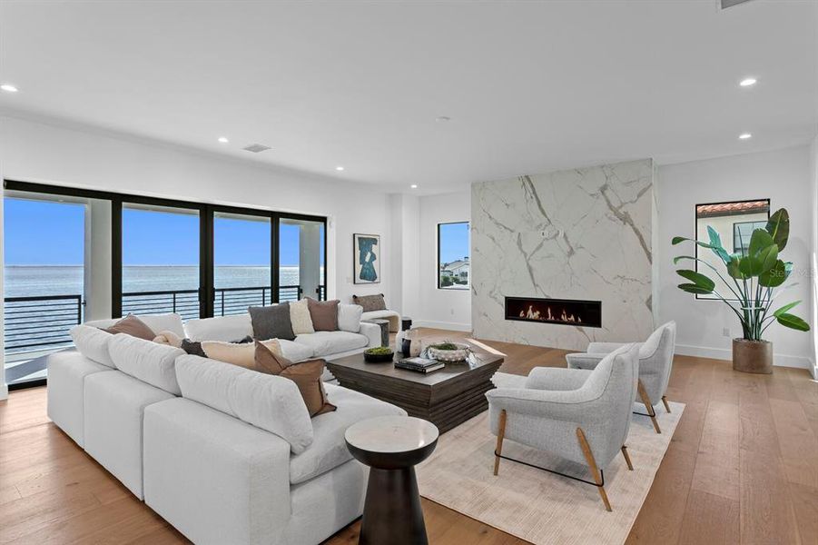 Furnished interior view inside a new home in , St. Petersburg (Image 9).