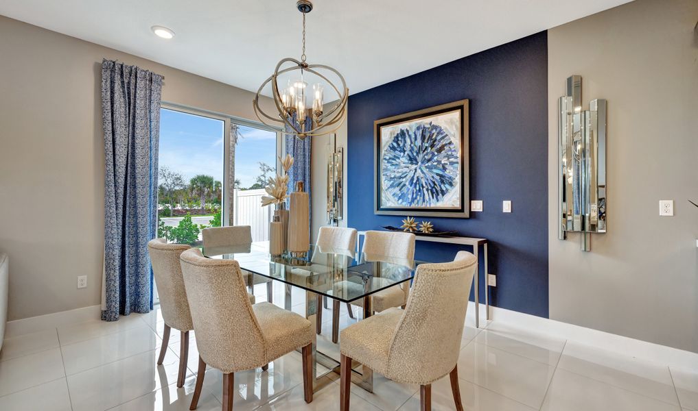 Sunny dining area