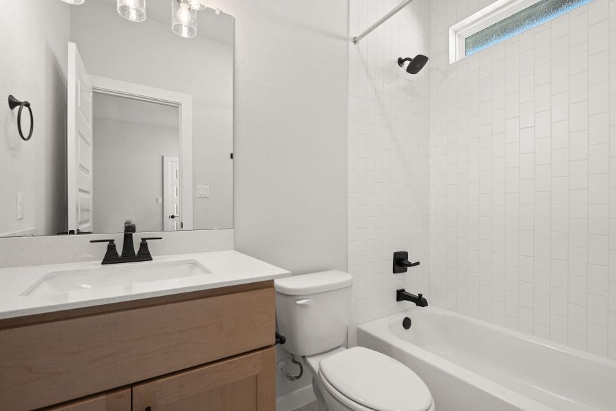 Furnished interior view inside a new home in Heritage, Dripping Springs (Image 18). Furnished interior view inside a new home in Heritage, Dripping Springs (Image 18).