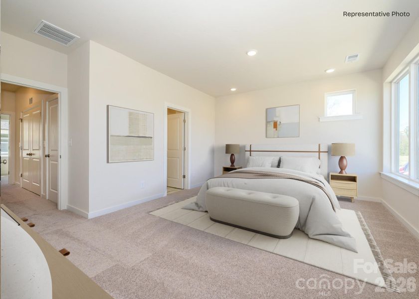 Furnished interior view inside a new home in Central Living at Craig, Charlotte (Image 4).