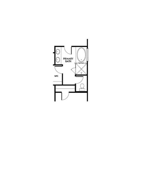 2D floor plan layout for the Elm by Impression Homes in Northspur, Terrell, TX (Image 5).