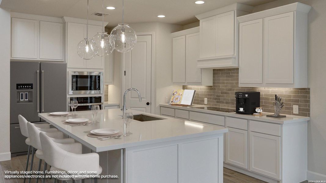 Furnished interior view inside a new home in Alsatian Oaks, Castroville (Image 16).