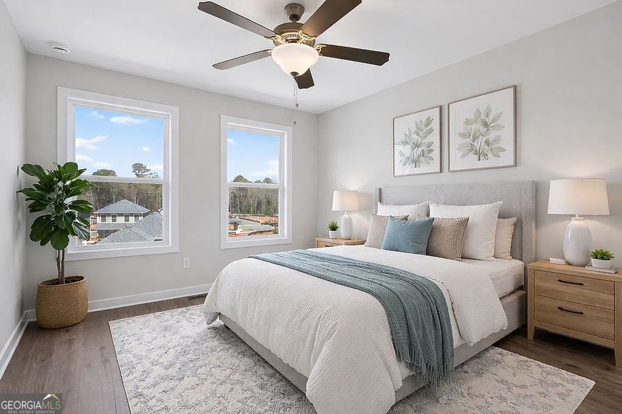 Furnished interior view inside a new home in The Cottages at East Lanier, Fayetteville (Image 9).