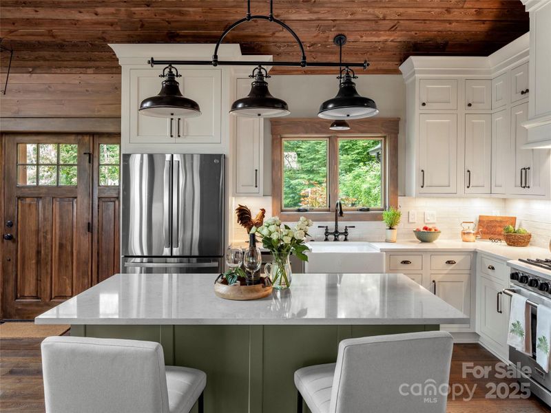 Furnished interior view inside a new home in , Maggie Valley (Image 17).