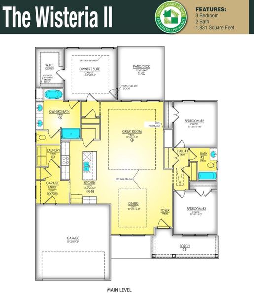 View of floor plan / room layout