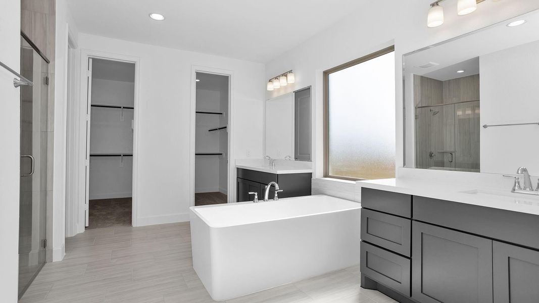 Furnished interior view inside a new home in Katy Court 70', Katy (Image 3).