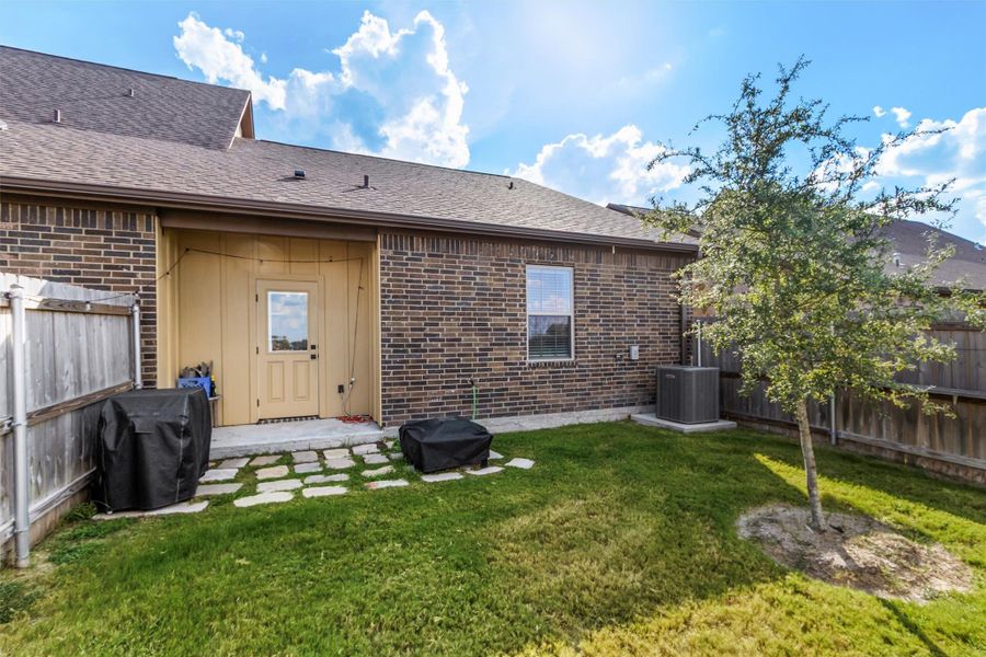 Exterior details and patio area of a home in , College Station (Image 20). Exterior details and patio area of a home in , College Station (Image 20).