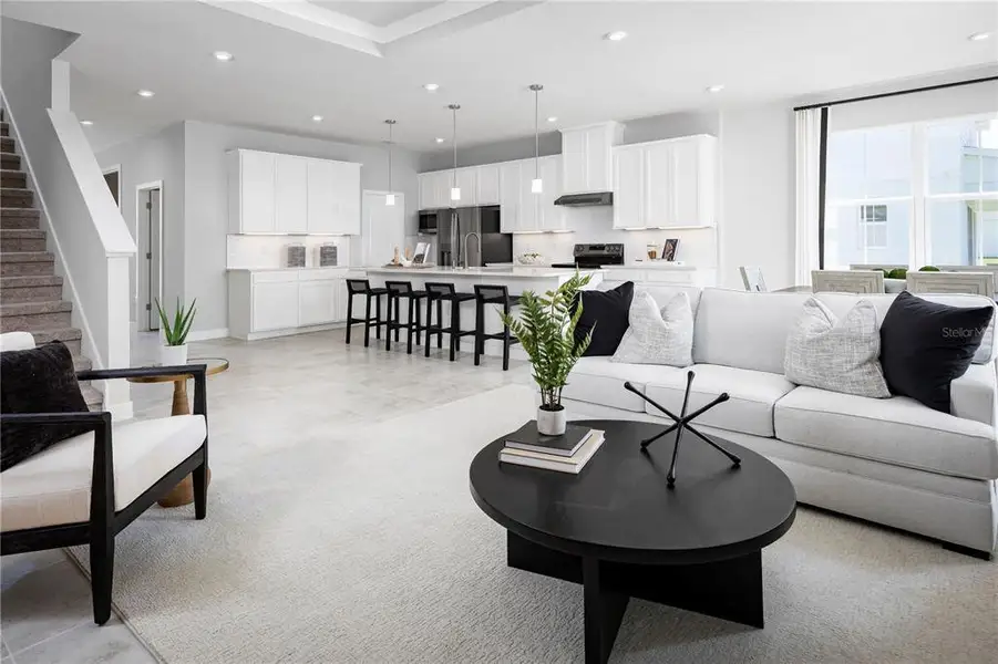 Furnished interior view inside a new home in Cedar Landings, Leesburg (Image 3).