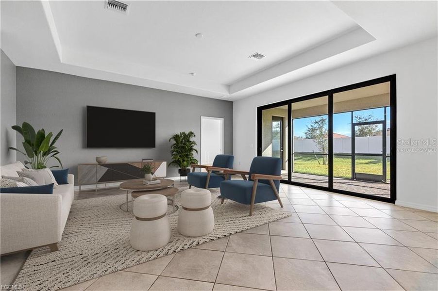 Furnished interior view inside a new home in , Fort Myers (Image 9).