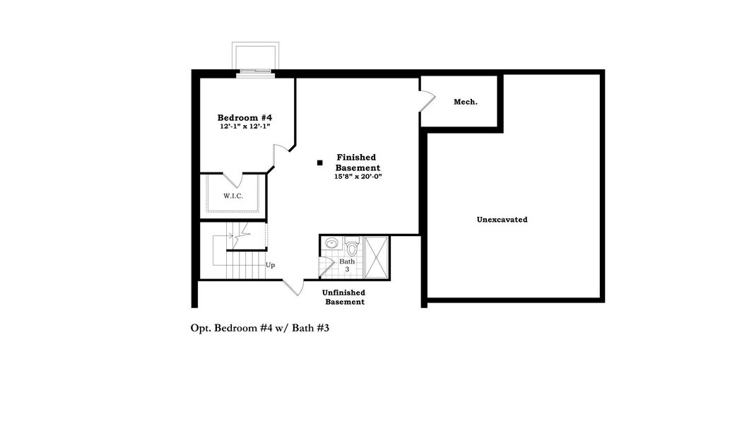 2D floor plan layout for the The Georgetown II Side Entry by Norfolk Homes in Fosdick Glen of Saline, Saline, MI (Image 29).