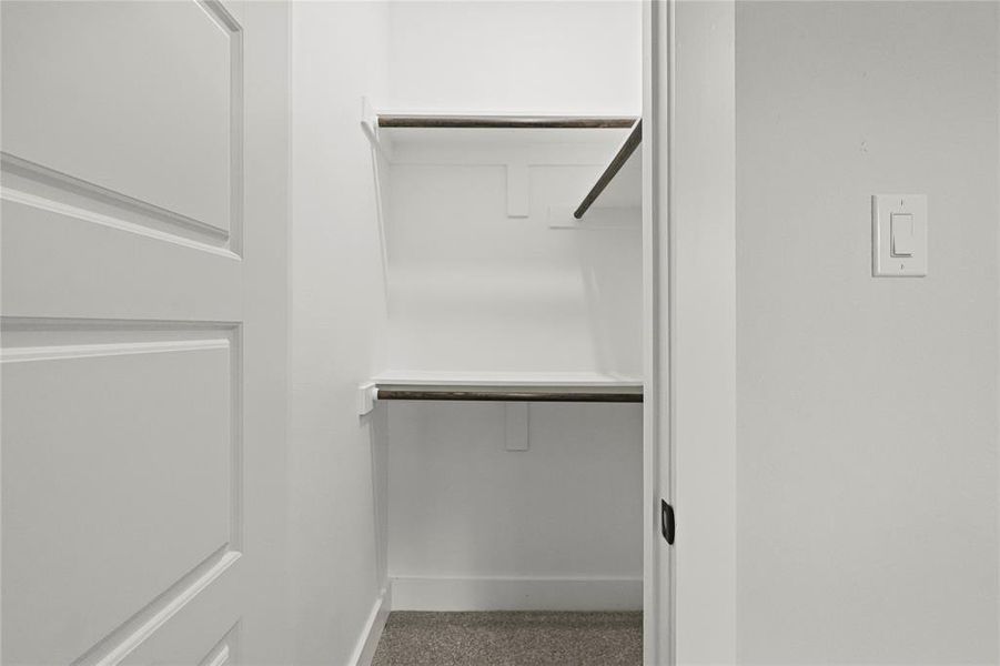 View of spacious closet