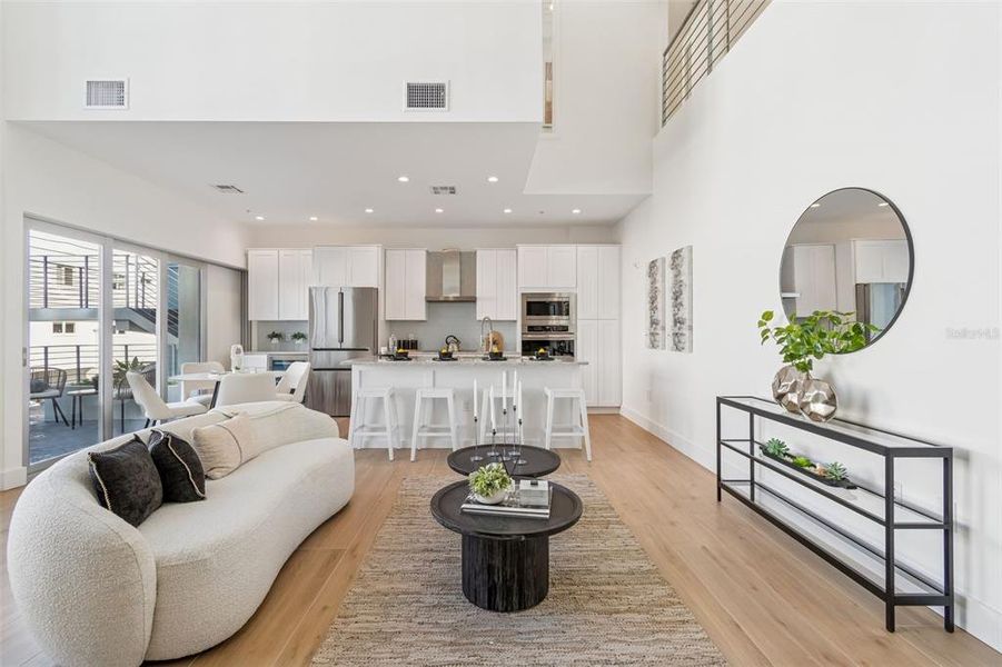 Furnished interior view inside a new home in , Sarasota (Image 76).