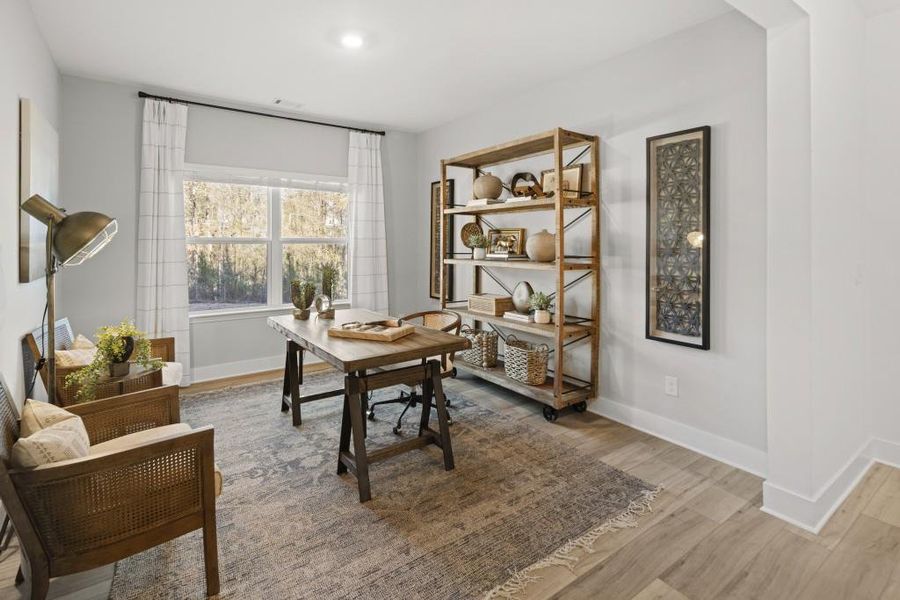 Furnished interior view inside a new home in The Court at Gainesville Township, Gainesville (Image 11).