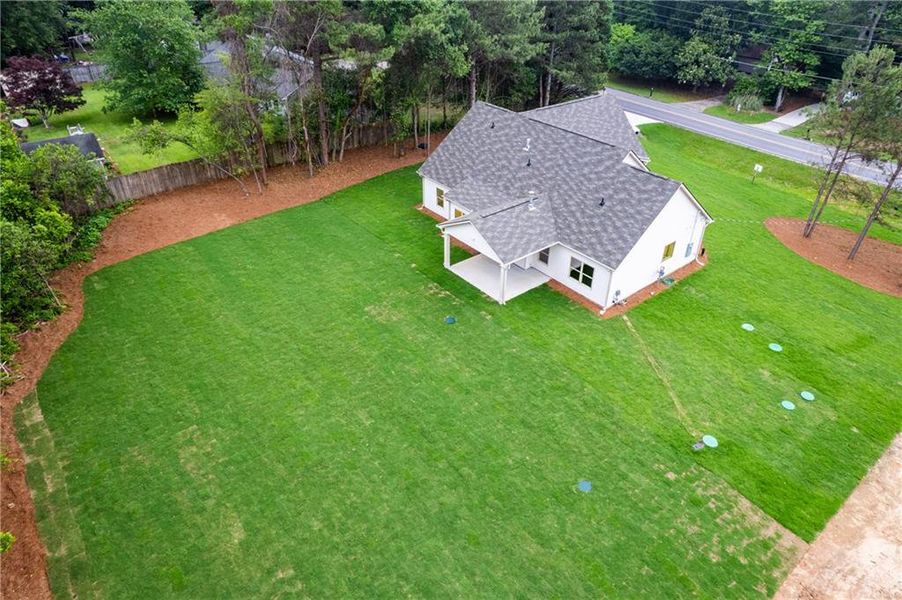 Exterior details and patio area of a home in , Snellville (Image 17).