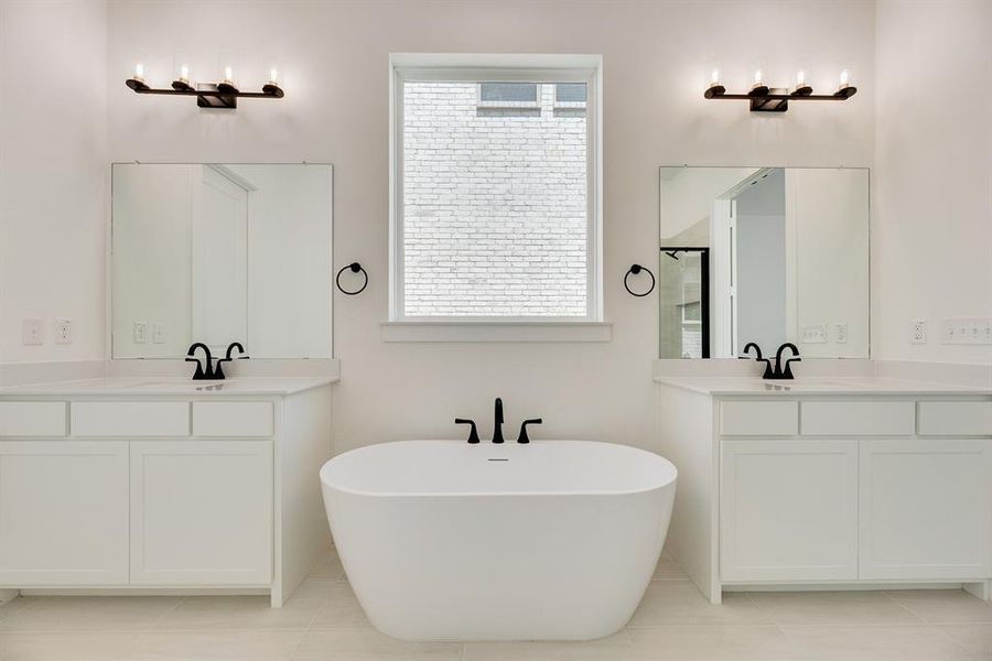 Furnished interior view inside a new home in Cottages of Celina, Celina (Image 8).