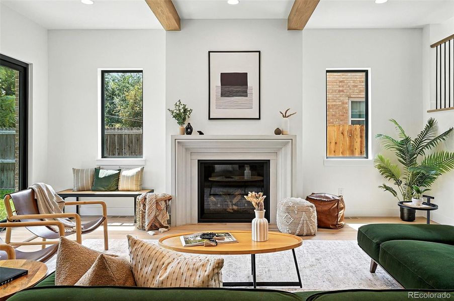 Furnished interior view inside a new home in , Denver (Image 30).
