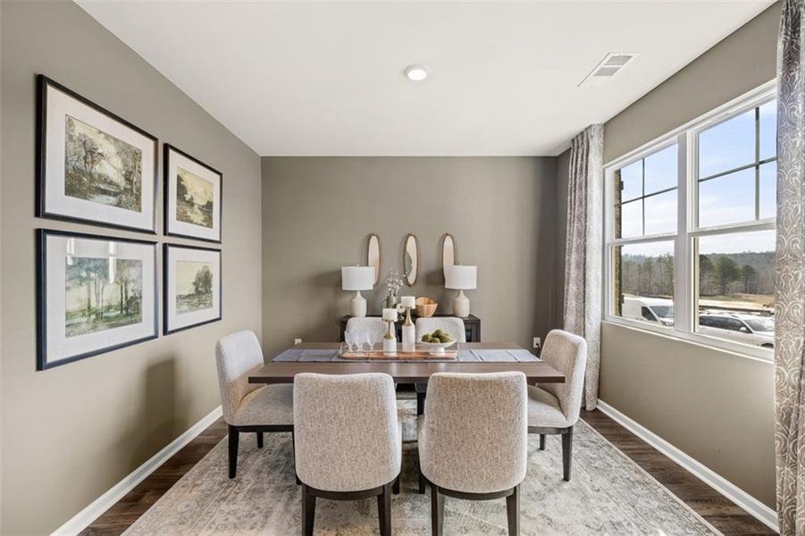 Furnished interior view inside a new home in Jackson Landing, Jefferson (Image 3).