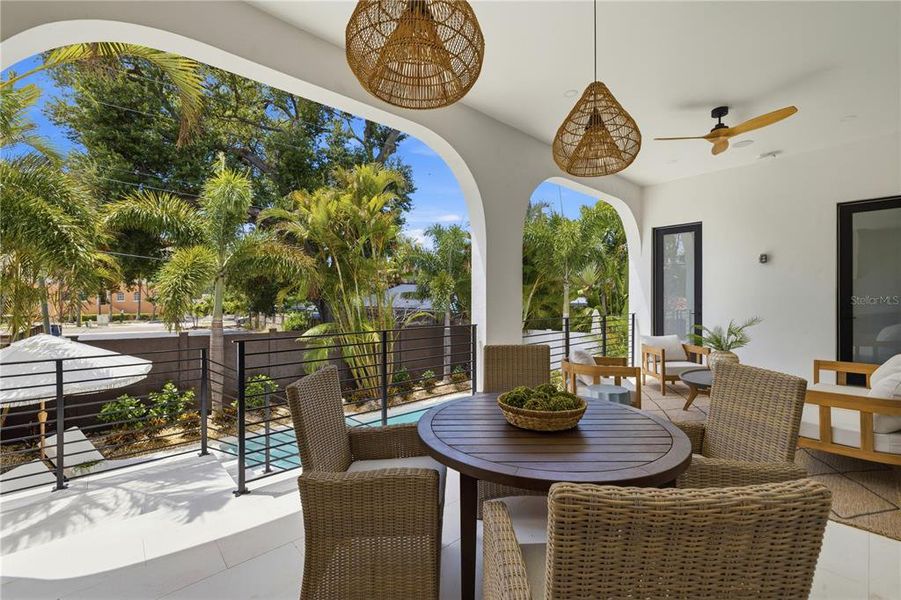 Exterior details and patio area of a home in , Tampa (Image 36). Exterior details and patio area of a home in , Tampa (Image 36).