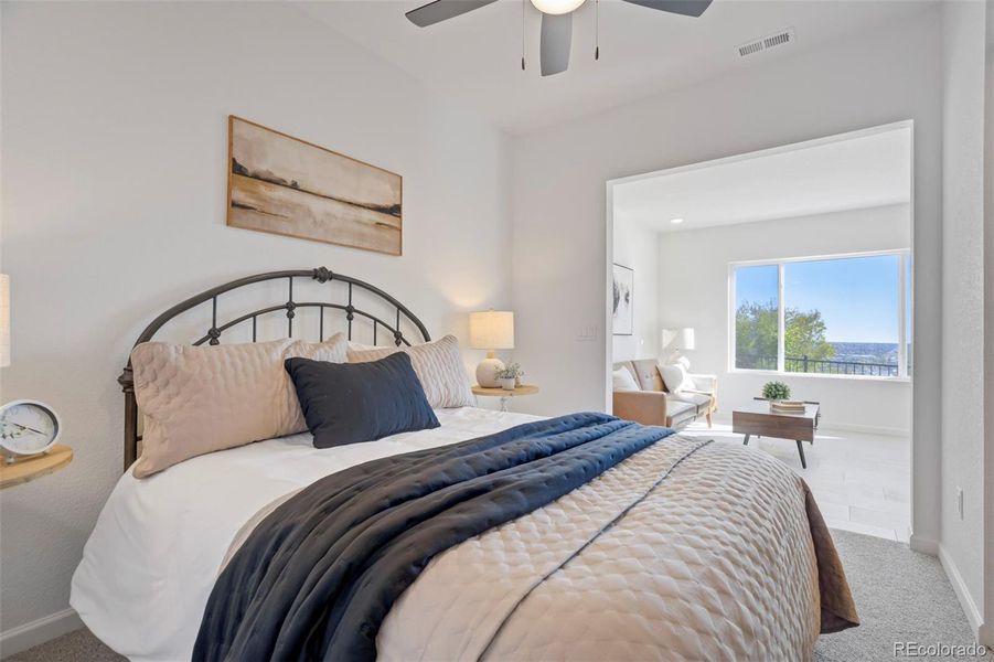 Furnished interior view inside a new home in , Colorado Springs (Image 40). Furnished interior view inside a new home in , Colorado Springs (Image 40).