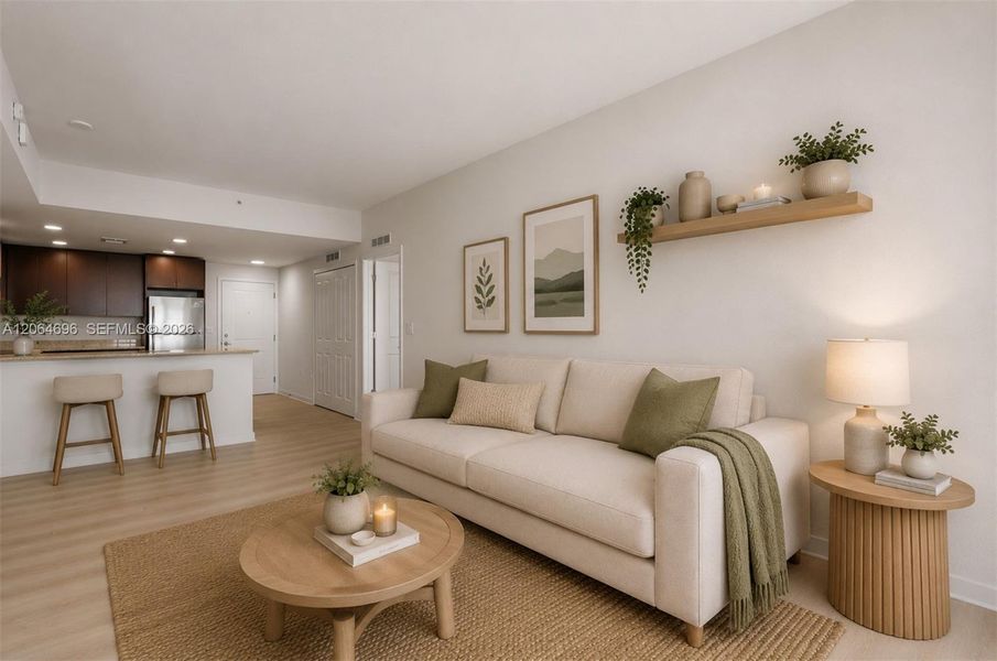 Furnished interior view inside a new home in , Orlando (Image 6).