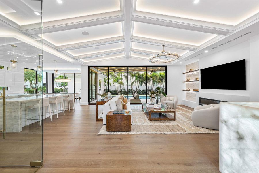 Furnished interior view inside a new home in , Boca Raton (Image 71).